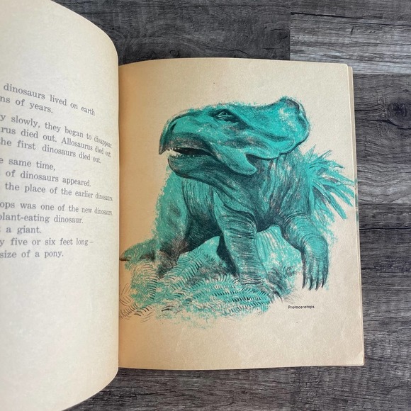 DINOSAUR STORY by JOANNA COLE MORT KUNSTLER | SCHOLASTIC [ VINTAGE 1974 ] - Picture 3 of 12